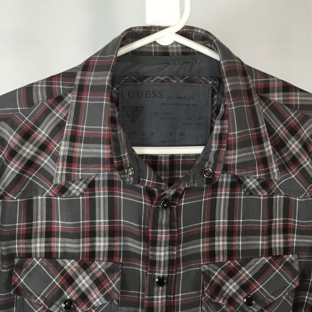 Guess Plaid Flannel Shirt